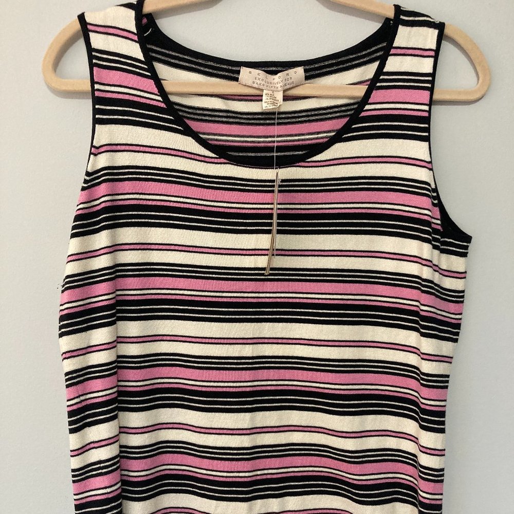 Belford Saks Fifth Avenue Silk Blend Knit Tank